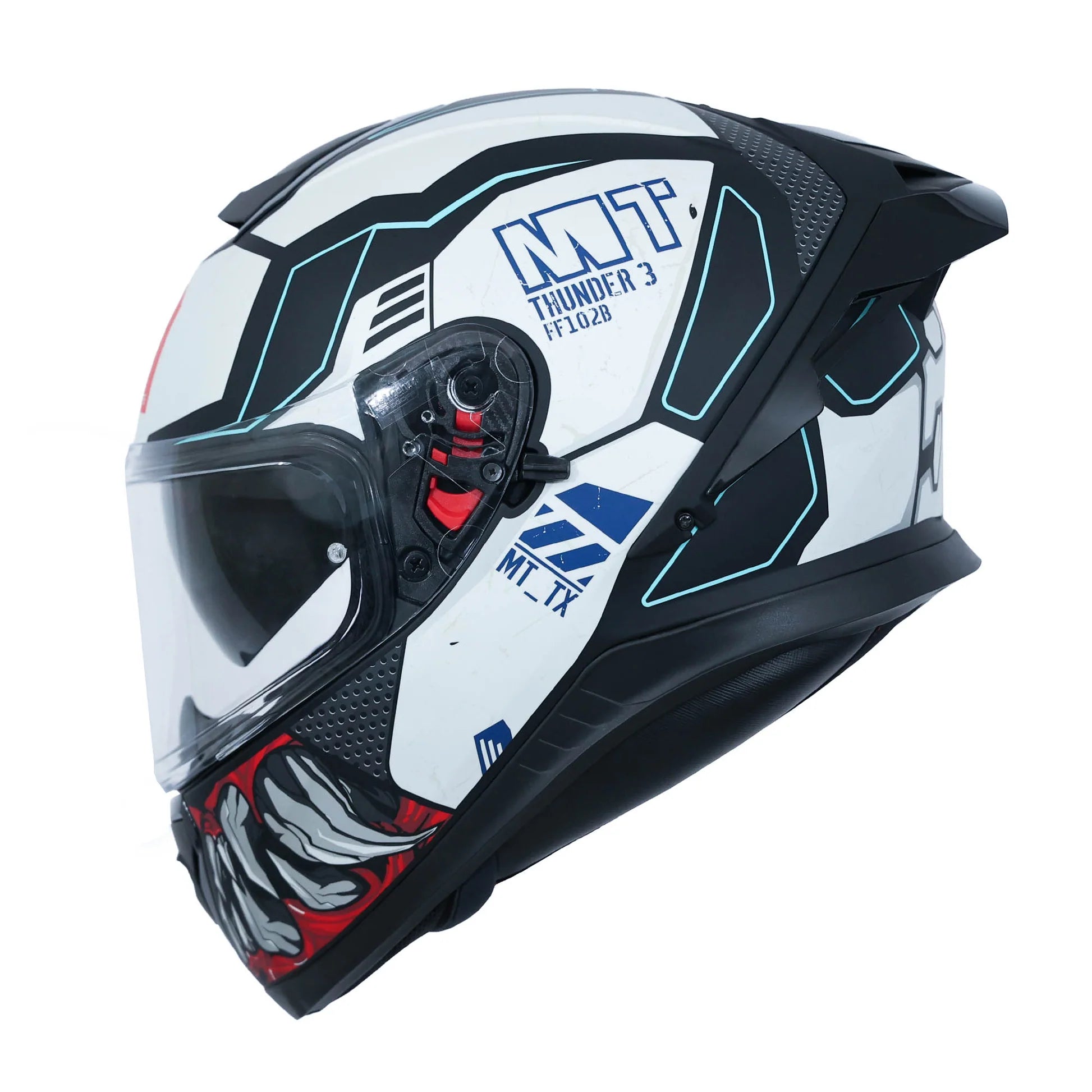 MT THUNDER 3 SV PRO T-X A7 HELMET (Gloss White)
