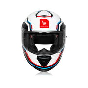 MT Thunder 3 Pro SV Blaze A7 Helmet - Gloss White Blue Red