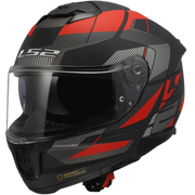 LS2 FF320 STREAM II - ROAD - GLOSS BLACK TITANIUM RED