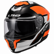 LS2 FF320 STREAM II - TRON - GLOSS BLACK ORANGE