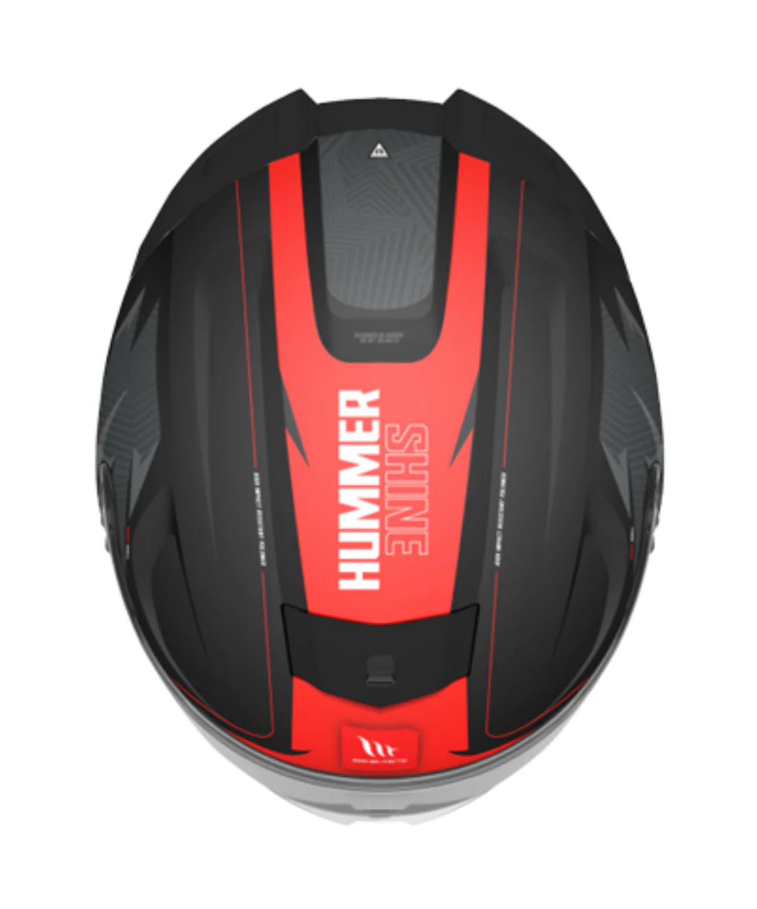 MT Hummer B Shine Gloss Black Red B5 Helmet
