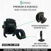 SADDLE BPH 2 Bike/Motorcycle/Scooter Mobile Phone Holder Mount