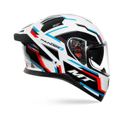 MT Thunder 3 Pro SV Blaze A7 Helmet - Gloss White Blue Red