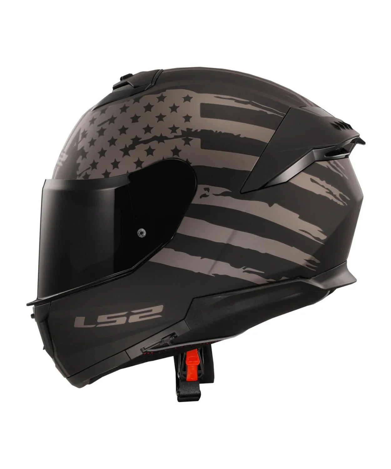 LS2 FF320 STREAM II - FLAG - MATT BLACK GREY