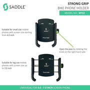 SADDLE BPH 2 Bike/Motorcycle/Scooter Mobile Phone Holder Mount