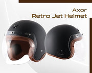 Axor Retro Jet Helmet - Dull Black
