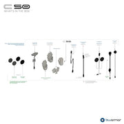 BLUARMOR C50 Helmet Intercom Communication Device
