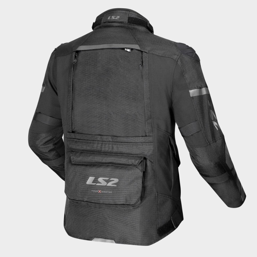 LS2 X-MASTER RIDING JACKET - BLACK - CE CLASS AA CERTIFIED