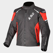 LS2 ZOOM JACKET - BLACK RED - CE CLASS A CERTIFIED