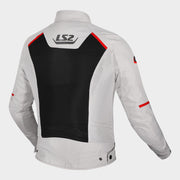 LS2 BREEZE JACKET - WHITE RED - CE CLASS A CERTIFIED JACKET