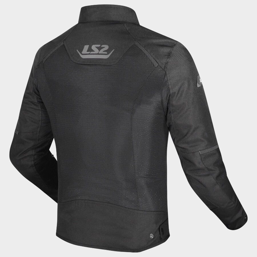 LS2 BREEZE JACKET - BLACK - CE CLASS A CERTIFIED JACKET