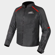 LS2 BREEZE JACKET - BLACK RED - CE CLASS A CERTIFIED JACKET