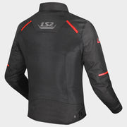 LS2 BREEZE JACKET - BLACK RED - CE CLASS A CERTIFIED JACKET