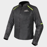 LS2 BREEZE JACKET - BLACK H.V YELLOW - CE CLASS A CERTIFIED JACKET