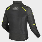 LS2 BREEZE JACKET - BLACK H.V YELLOW - CE CLASS A CERTIFIED JACKET