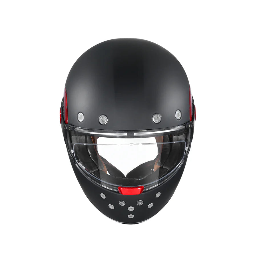 SMK RETRO SOLID Helmet - Matt Black - (MA230)