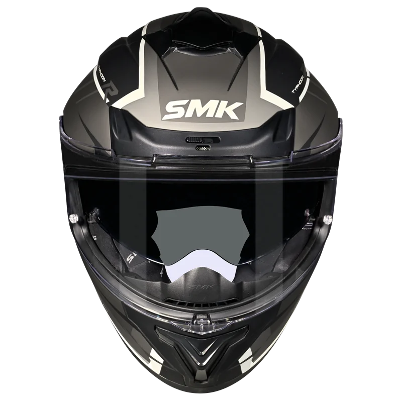 SMK TYPHOON AEROT Helmet - Gloss Black Grey - (GL266) – PlanetHelmet