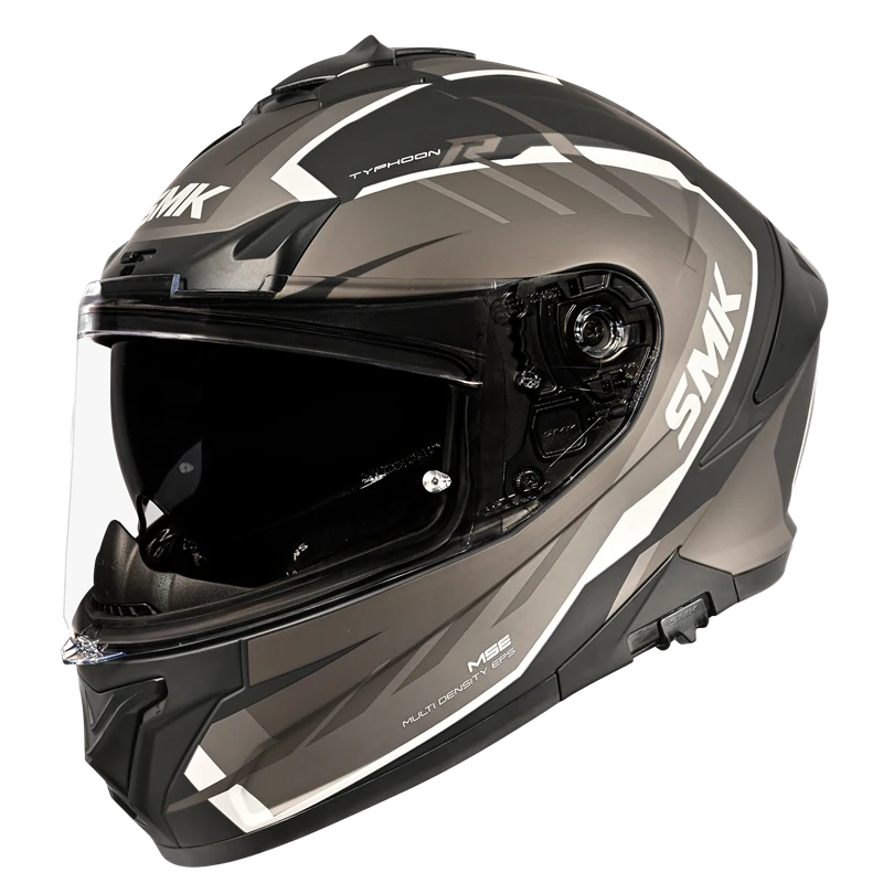 SMK TYPHOON AEROT Helmet - Matt Black Grey - (MA266)