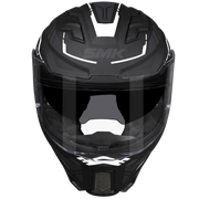 SMK AGNAR TEKTRON Helmet- Gloss Black White - (GL261)