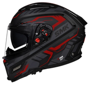 SMK AGNAR TEKTRON Helmet - Gloss Black Red - (GL263)