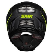 SMK AGNAR TEKTRON Helmet - Gloss Black Neon Yellow - (GL264)