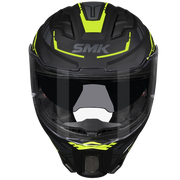 SMK AGNAR TEKTRON Helmet - Gloss Black Neon Yellow - (GL264)