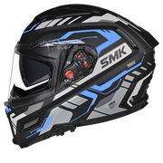 SMK AGNAR TEKTRON Helmet - Gloss Black Blue - (GL265)