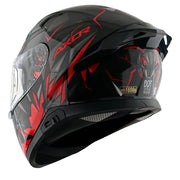 Axor Apex Hunter Helmet - Gloss Black Red