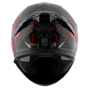 Axor Apex Hunter Helmet - Gloss Black Red
