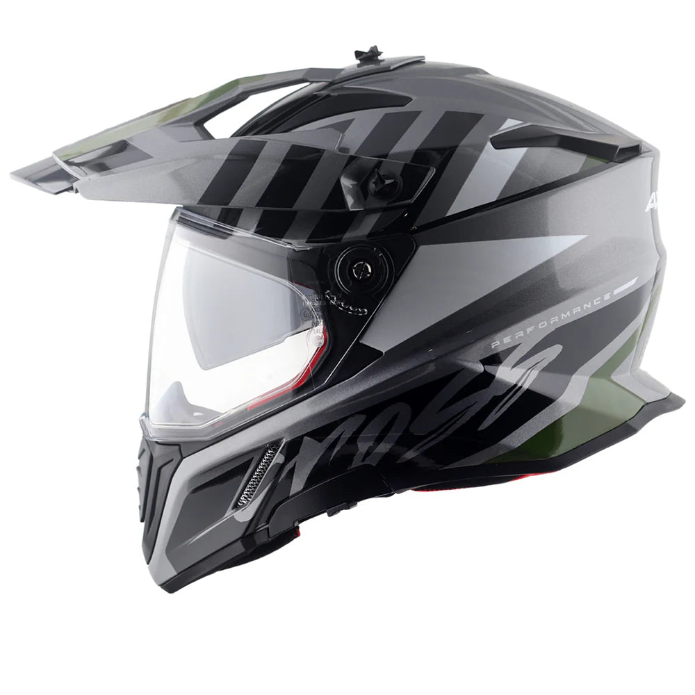 Axor X-Cross Dual Visor Helmet - Orbit - Gloss Athena Grey Black