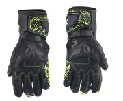 Axor Enzo Riding Gloves - Black Neon Yellow