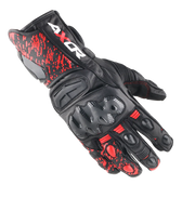 Axor Enzo Riding Gloves - Black Red