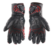 Axor Enzo Riding Gloves - Black Red