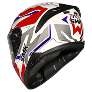 SMK TYPHOON AZONIX Helmet - Gloss white Red - (GL135)