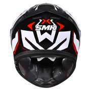 SMK TYPHOON AZONIX Helmet - Gloss white Red - (GL213)