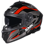 SMK TYPHOON AZONIX Helmet - Gloss Black Red - (GL263)