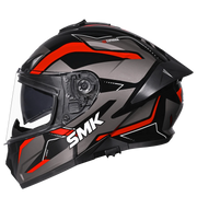 SMK TYPHOON AZONIX Helmet - Gloss Black Red - (GL263)