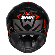 SMK TYPHOON AZONIX Helmet - Gloss Black Red - (GL263)