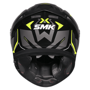 SMK TYPHOON AZONIX Helmet - Gloss Black Neon Yellow - (GL264)