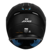 AXXIS FF117B SEGMENT SOLID A1 MATT BLACK HELMET