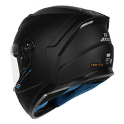 AXXIS FF117B SEGMENT SOLID A1 MATT BLACK HELMET
