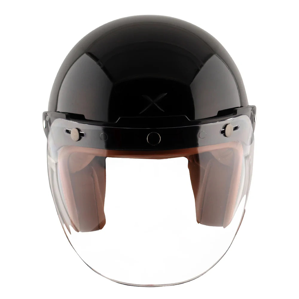 Axor Retro Jet Helmet - Gloss Black