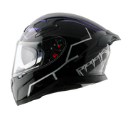 Axor Apex Marvel Black Panther Helmet - Gloss Black Purple