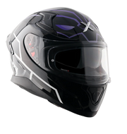 Axor Apex Marvel Black Panther Helmet - Gloss Black Purple