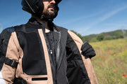 LS2 BREAKOUT MAN JACKET - SAND BLUE GREY - CE CLASS AA CERTIFIED