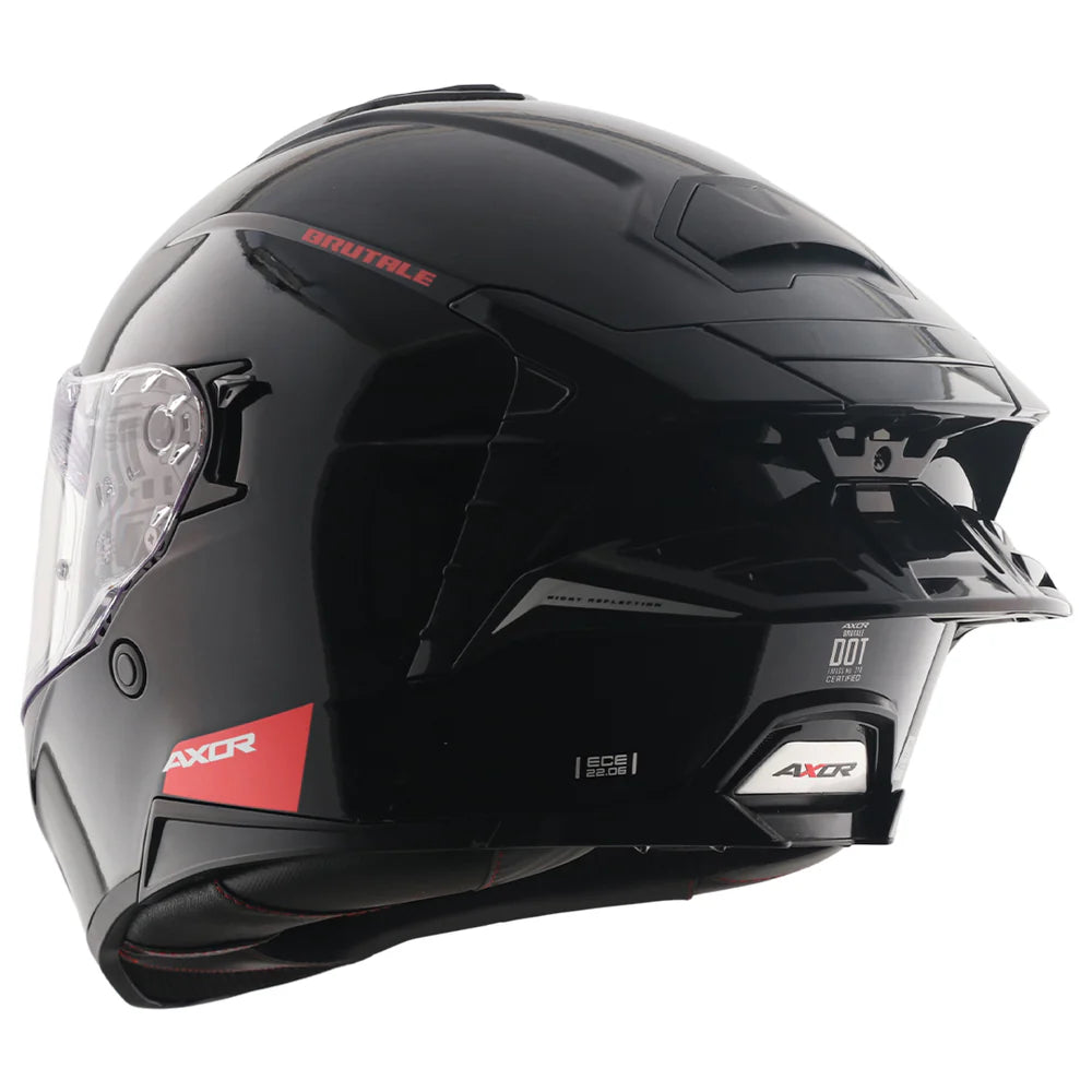 Axor Brutale Solid Colors Dual Spoiler Helmet