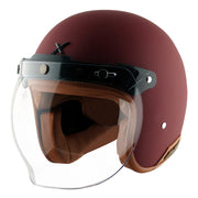 Axor Retro Jet Helmet - Dull Chestnut Red