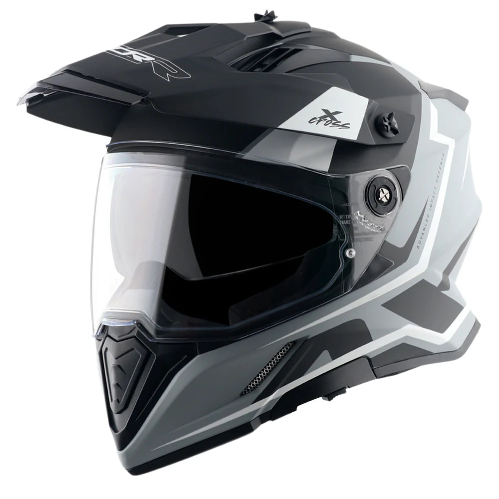 Axor X-Cross Dual Visor Helmet - Flagstaff - Gloss Nardo Grey Black