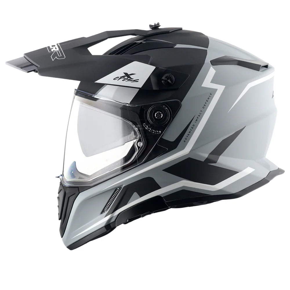 Axor X-Cross Dual Visor Helmet - Flagstaff - Gloss Nardo Grey Black