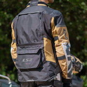 LS2 X-MASTER RIDING JACKET - SAND BLACK GREY - CE CLASS AA CERTIFIED
